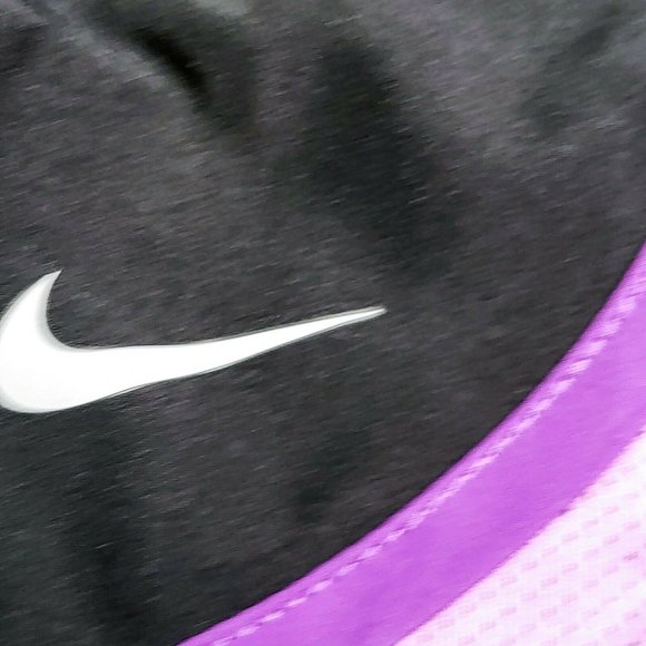 Nike Dry Short Women's Move to Zero Running Training Black Purple CU8890-023 - Picture 4 of 6